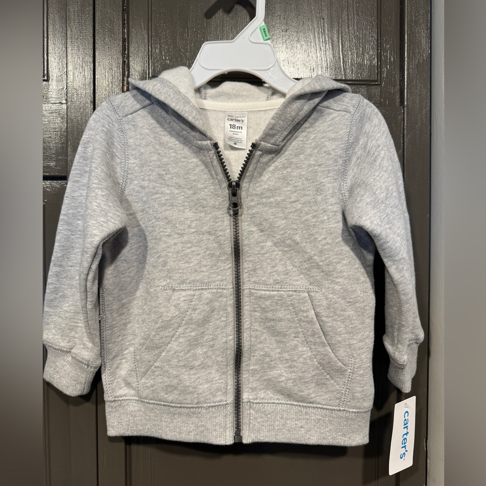 18mo Toddler Zip Hooded Sweatshirt Carters